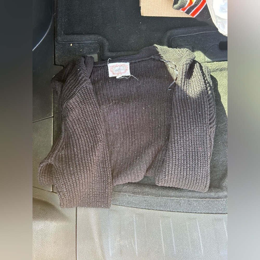 Black cardigan